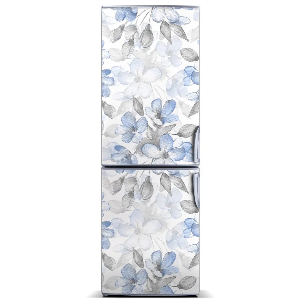 Tulup Kühlschrankdekoration - Magnetmatte - 60 cm x 180 cm - Magnet auf dem Kühlschrank - Blumenmuster